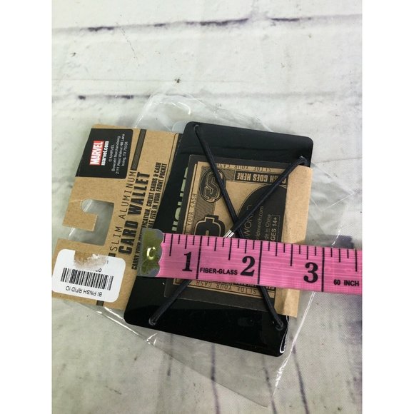 Marvel THE PUNISHER Skull Logo Slim Aluminum Card Wallet Holder RFID Blocking - Picture 4 of 4